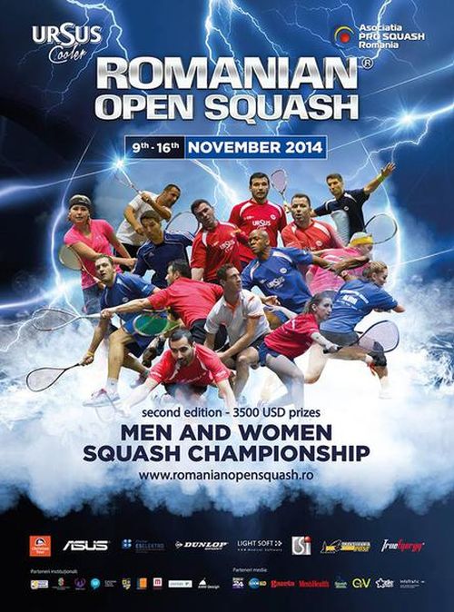 Squash: Au inceput inscrierile pentru ​Romanian Open Squash 2014