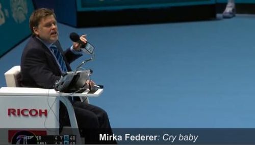 VIDEO Dovada: Mirka (sotia lui Federer) a fost cea care l-a deranjat pe Stanislas Wawrinka la semifinala cu Roger Federer, de la Turneul Campionilor