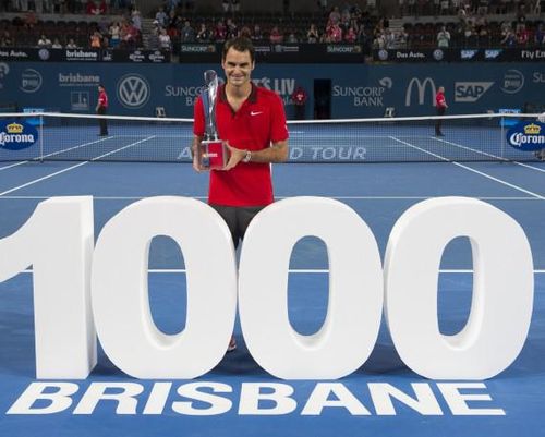 Roger Federer, invingator la Brisbane, titlul cu numarul 83. Este a 1000-a victorie pentru elvetian