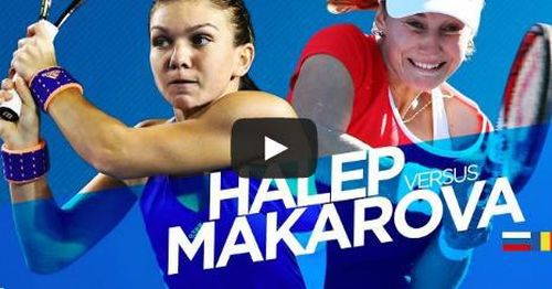 ​VIDEO Rezumatul partidei Simona Halep vs Ekaterina Makarova