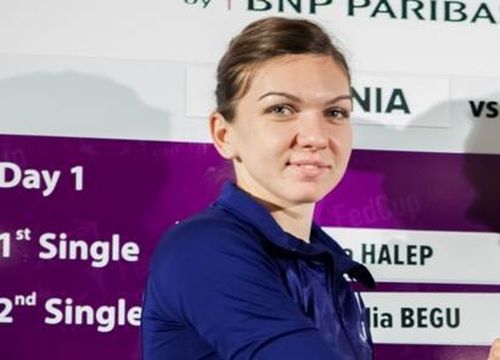 VIDEO Fed Cup: Simona Halep a castigat primul meci, Irina Begu a fost invinsa de Garbine Muguruza. Scorul primei zile Romania - Spania, 1-1