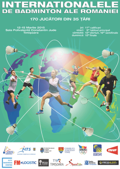 Timisoara da startul Internationalelor de Badminton ale Romaniei - Romanian Badminton International 2015