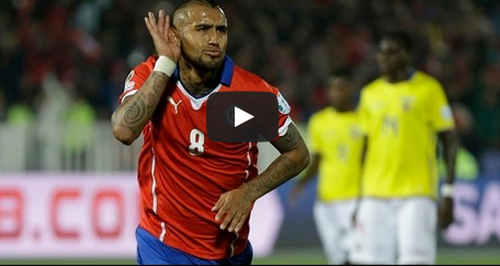 VIDEO Copa America: Chile - Ecuador 2-0/ Vidal si Vargas au adus victoria gazdelor