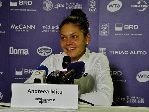 FOTOGALERIE BRD Bucharest Open: Andreea Mitu, calificare superba in turul doi dupa ce a pierdut primul set cu Annika Beck