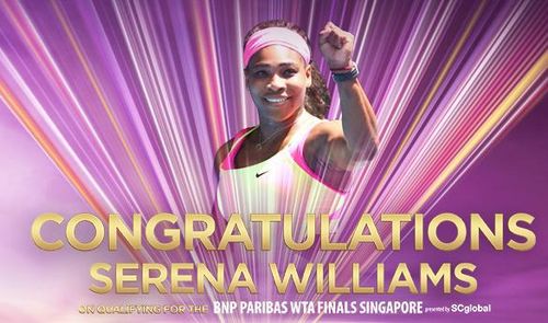 Serena Williams, prima jucatoare calificata la Turneul Campionilor
