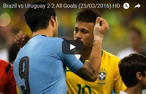 VIDEO Brazilia - Uruguay 2-2/ Luis Suarez a revenit cu gol in nationala tarii sale