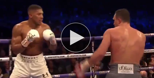 ​VIDEO Anthony Joshua, KO spectaculos in repriza a 11-a a meciului cu Vladimir Klitschko