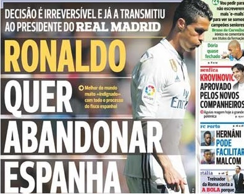 A Bola speculeaza: Cristiano Ronaldo vrea sa plece din Spania