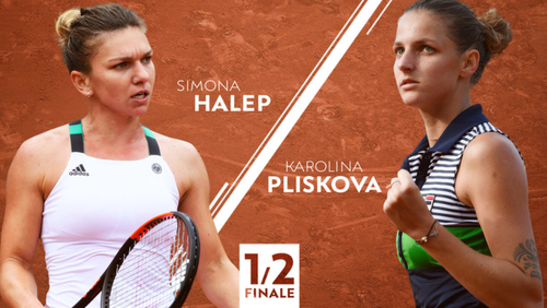 Simona Halep vs Karolina Pliskova (in jurul orei 19:00)/ Atat de aproape de fericire