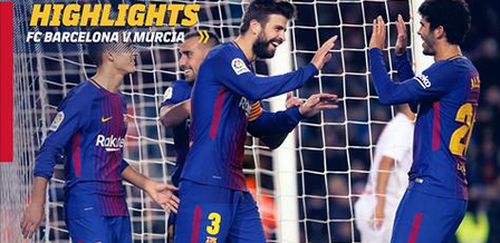 ​VIDEO Barcelona - Murcia 5-0/ Catalanii, fara emotii in optimile Cupei Spaniei