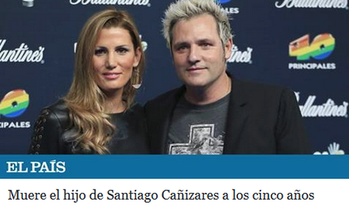 Fiul de cinci ani al lui Santiago Canizares a murit