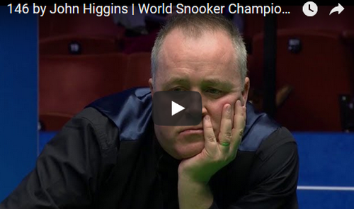 VIDEO John Higgins face spectacol la Crucible - Break de 146 de puncte împotriva lui Jack Lisowski