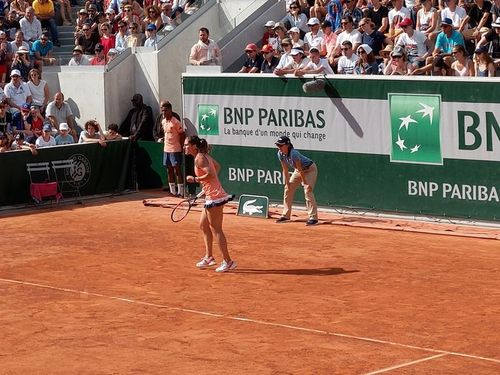 Andrea Petkovic, răspunzând întrebării reporterului HotNews.ro: "Este grozav să joci împotriva Simonei Halep. Nu este puternică, nu este înaltă, dar folosește din plin talentul pe care îl are"