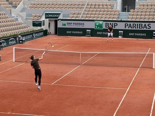 Simona Halep, ultimul antrenament înainte de partida cu Kerber a fost făcut cu un sparring partner stângaci