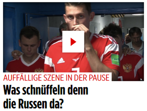 Ipoteză surprinzătoare apărută în presa germană: Jucătorii naţionalei Rusiei ar fi inhalat amoniac înaintea meciurilor de la CM