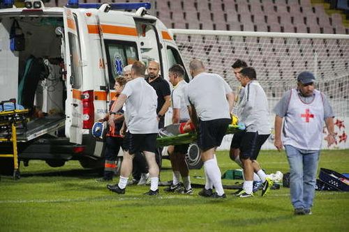 Accident la Regions' Cup - un fotbalist englez a ajuns în stare gravă la spital, în Buzău