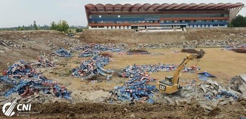 ​FOTOGALERIE Cum arată acum Stadionul Ghencea, la doar câteva zile după începerea demolării