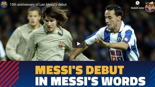 VIDEO 15 ani de la debutul lui Lionel Messi la FC Barcelona