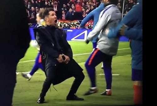 VIDEO Diego Simeone, limitele manifestării bucuriei și gestul obscen care s-a repetat la adresa lui Juventus