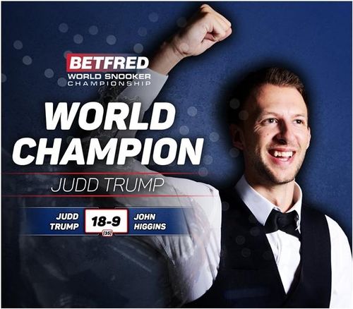 CM Snooker: Judd Trump, campion mondial în premieră după o prestație excelentă în fața lui John Higgins (scor 18-9)