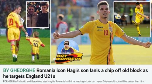 The Sun, înainte de meciul cu Anglia: "Să vezi numele Hagi pe tricoul României va aduce un zâmbet sau poate chiar lacrimi"