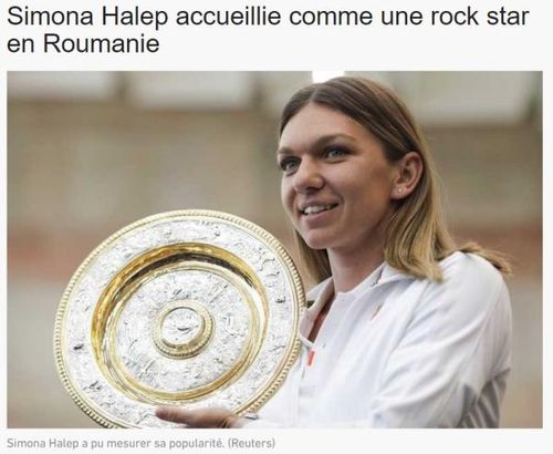 L'Equipe: "Simona Halep, primită ca un star rock în România"