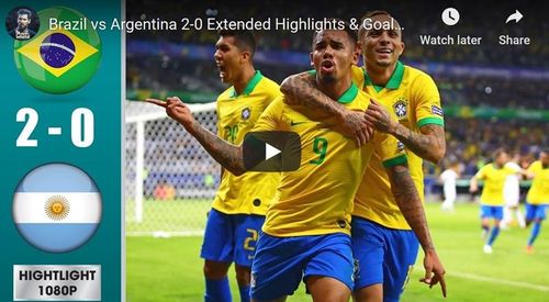 VIDEO Brazilia, în finala Copei America după 2-0 contra Argentinei