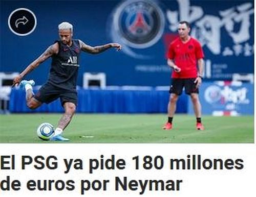 Sport.es: PSG, pregătită să-l lase să plece pe Neymar la Barcelona în schimbul a 180 de milioane de euro