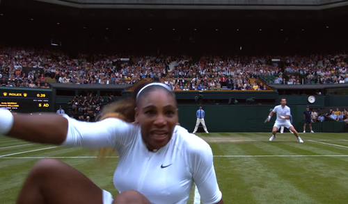 VIDEO Wimbledon, ziua 6: Lucruri care nu s-au văzut la tv - Căzătura Serenei Williams, "zborul" unei rachete și ghinionul copiilor de mingi