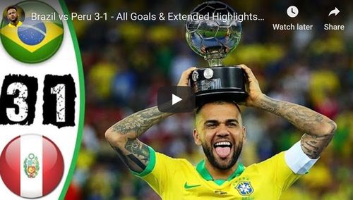 ​VIDEO Brazilia a câștigat Copa America (3-1 în finala cu Peru)