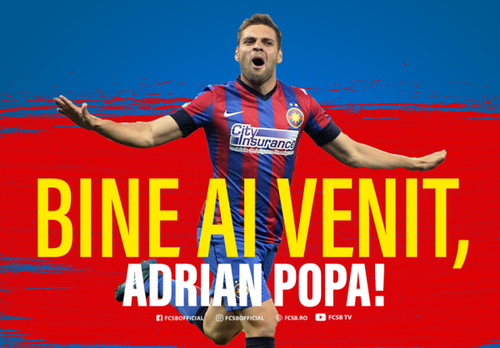 Adrian Popa a semnat cu FCSB / Înțelegerea, valabilă până la finalul sezonului