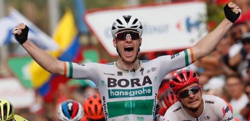 Turul Spaniei: Sam Bennett (BORA - hansgrohe) s-a impus la sprint în etapa a treia