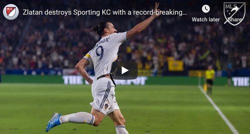 VIDEO Zlatan Ibrahimovic, trei goluri în victoria lui Galaxy cu Kansas City (7-2)