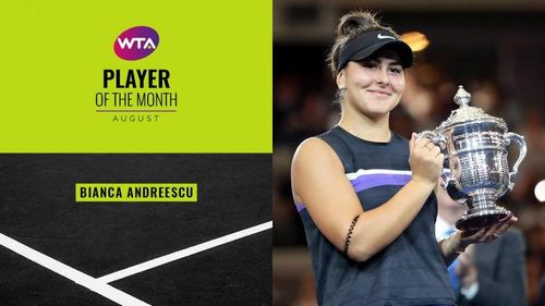 VIDEO Bianca Andreescu, desemnată jucătoarea lunii august în circuitul WTA