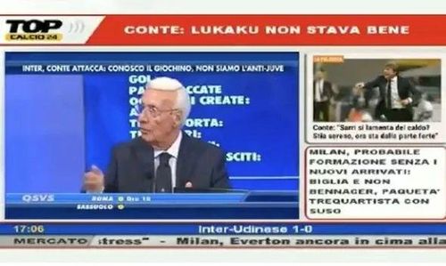 ​VIDEO Un jurnalist italian, concediat după ce a făcut comentarii rasiste la adresa fotbaliştilor Romelu Lukaku şi Duvan Zapata