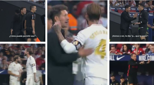 Sergio Ramos riscă o suspendare, după ce l-a insultat pe un arbitru asistent de la meciul Atletico - Real