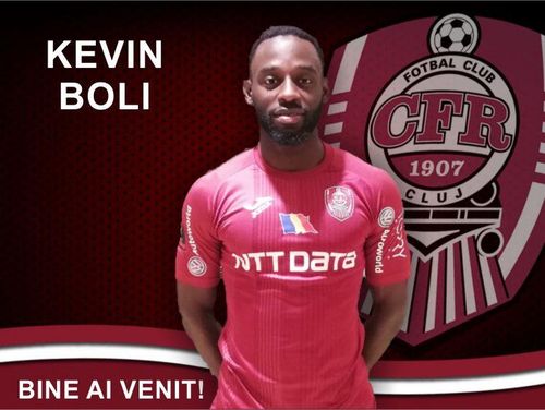 CFR Cluj, încă un transfer - Kevin Boli a revenit la gruparea din Gruia