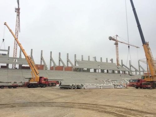 Stadiul lucrărilor la stadioanele Steaua, Giuleşti şi Arcul de Triumf