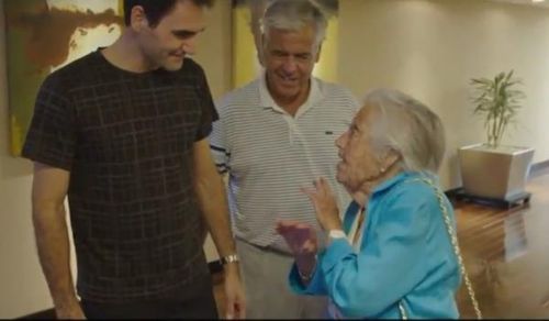 Dorothea (107 ani), cea mai în vârstă fană a lui Roger Federer: "Pare mai tânăr ca în poze"