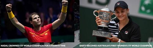 Ashleigh Barty și Rafael Nadal, numiți Campionii Mondiali ITF ai anului 2019