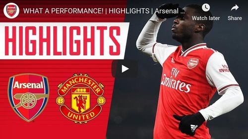 ​VIDEO Arsenal, debut fericit de an: 2-0 cu Manchester United