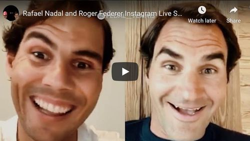 VIDEO Momente comice cu Rafael Nadal: L-a ținut în așteptare pe Roger Federer pentru că nu se pricepe să facă un live pe Instagram