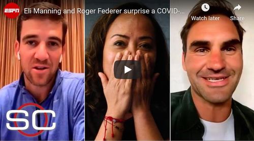 VIDEO Surpriza făcută de Roger Federer unui cadru medical care luptă cu Covid-19 în New York