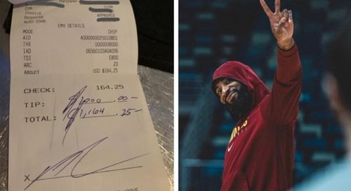 FOTO Acel moment când bacșișul este de peste șase ori mai mare decât nota de plată