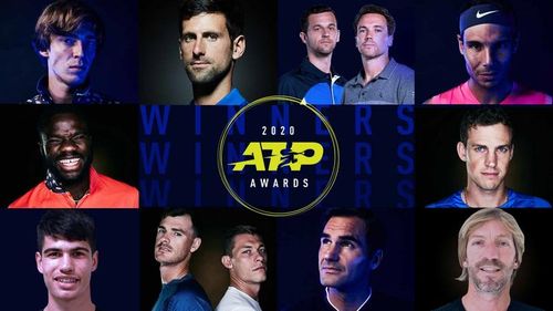 ​ATP: Roger Federer, Rafael Nadal și Andrey Rublev, printre câștigătorii premiilor anului 2020