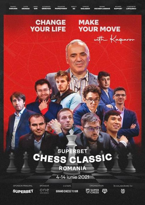 webPR: Garry Kasparov vine la București pentru a inaugura turneul de șah Superbet Chess Classic Romania 2021, din cadrul Grand Chess Tour™ 2021