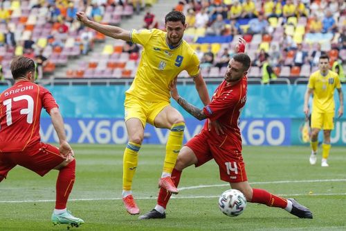 Euro 2020: Ucraina, victorie la limită pe Arena Națională contra Macedoniei de Nord (2-1) / Meci cu două penalty-uri ratate