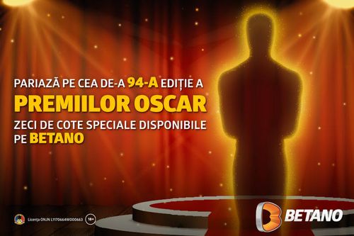 [P] Pariuri pe toate categoriile pe Betano pentru cea de-a 94-a ediție a Premiilor Oscar!