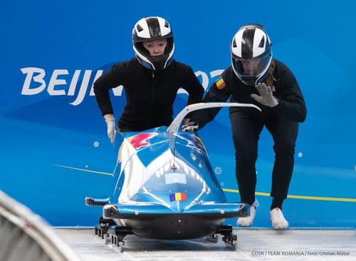JO 2022 Beijing: Andreea Grecu și Katarina Wick, locul 18 în proba de bob-2 feminin, după primele două manșe