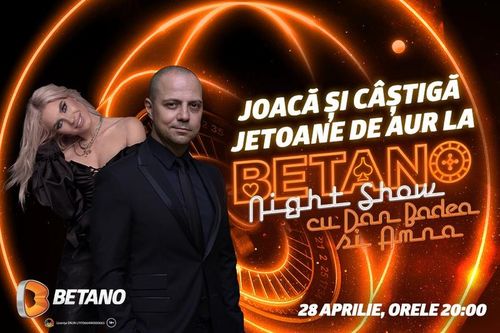 [P] Deschide încă o dată lumea distracției în episodul 2 din Betano Night Show, alături de Dan Badea și Amna